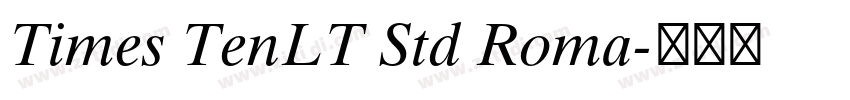 Times TenLT Std Roma字体转换